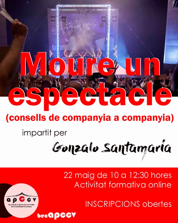 MOURE UN ESPECTACLE (Consells de companyia a companyia). Activitat formativa