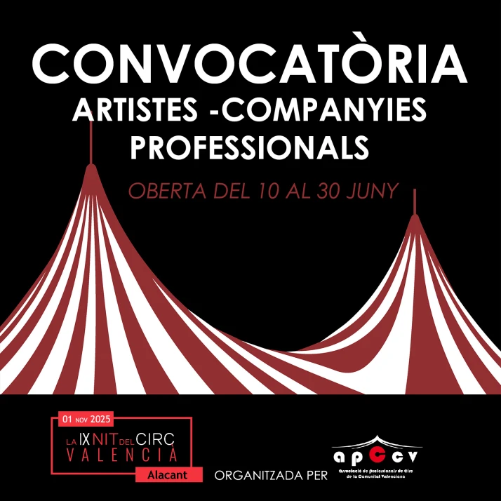 CONVOCATÒRIA LA IX NIT DEL CIRC VALENCIÀ 2025
