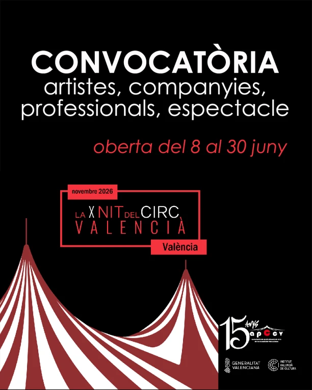 CONVOCATÒRIA LA X NIT DEL CIRC VALENCIÀ 2026