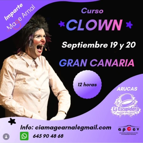CURSO CLOWN: DISPARA TU COMICIDAD